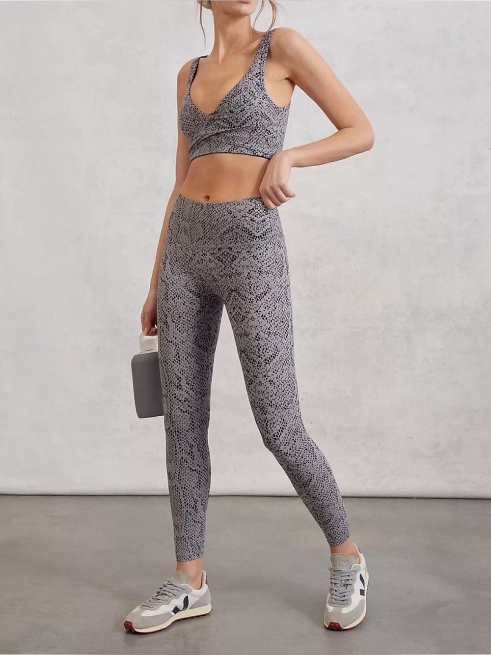 Varley Century Snake Print Active Set